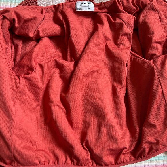 Stoic MTN High Pile Fleece Full Zip Jacket Size M Checkerboard Sherpa Gorpcore - Picture 9 of 10